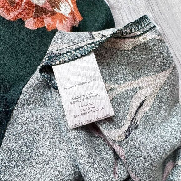 Green Floral Maxi Dress XS - Picture 5 of 7